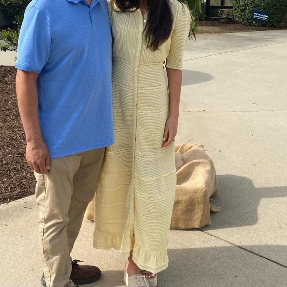 LoveShackFancy Yellow Maxi Dress